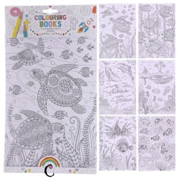 Coloriages pour adultes - Thème de la mer
