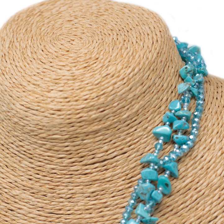 Colliers en Eclats de pierre de Turquoise