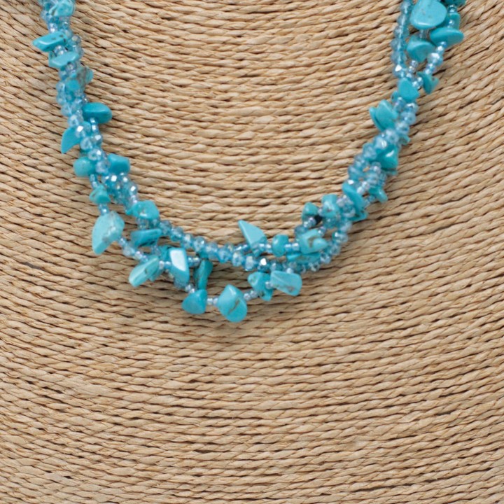 Colliers en Eclats de pierre de Turquoise