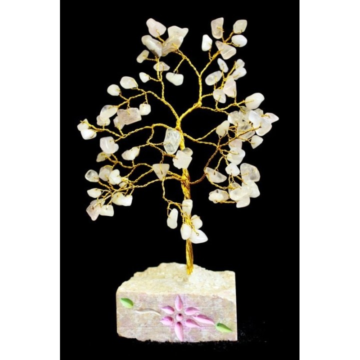 Arbre de Vie / Arbre à gemmes - Quartz Rose