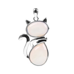 Pendentif chat en Opale
