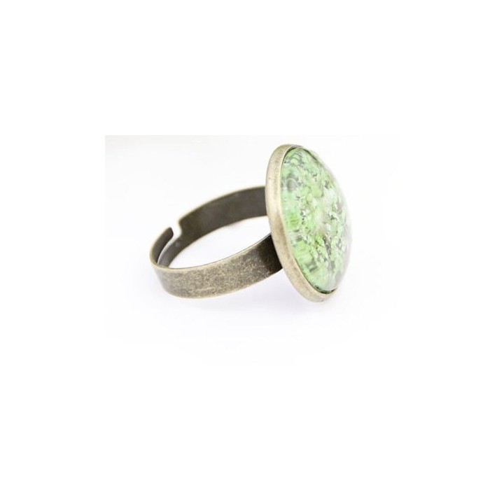 Bague Fleur pressée - Violet