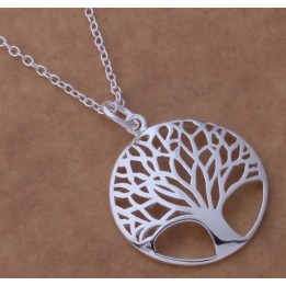 Collier motif Arbre de vie - Argenté