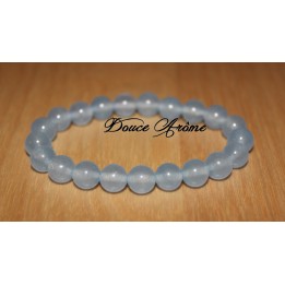 Bracelet de Calcédoine Bleue