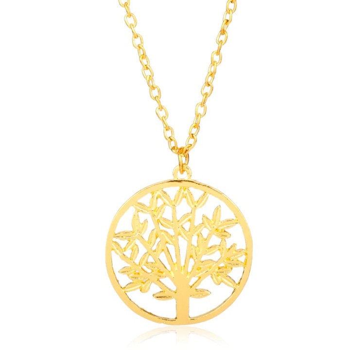 Collier motif Arbre de vie - Argenté