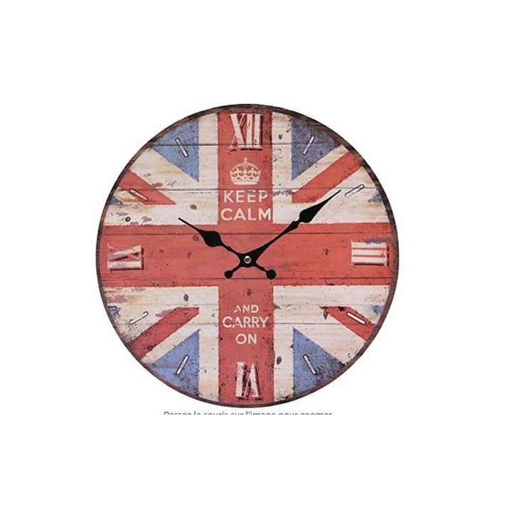 Horloge murale "Drapeau Anglais"