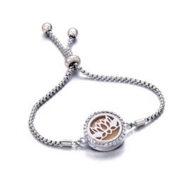 Bracelet Diffuseur d'huiles essentielles  - Lotus