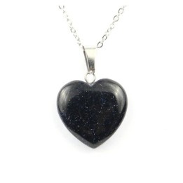 Pendentif Coeur en Bluestone