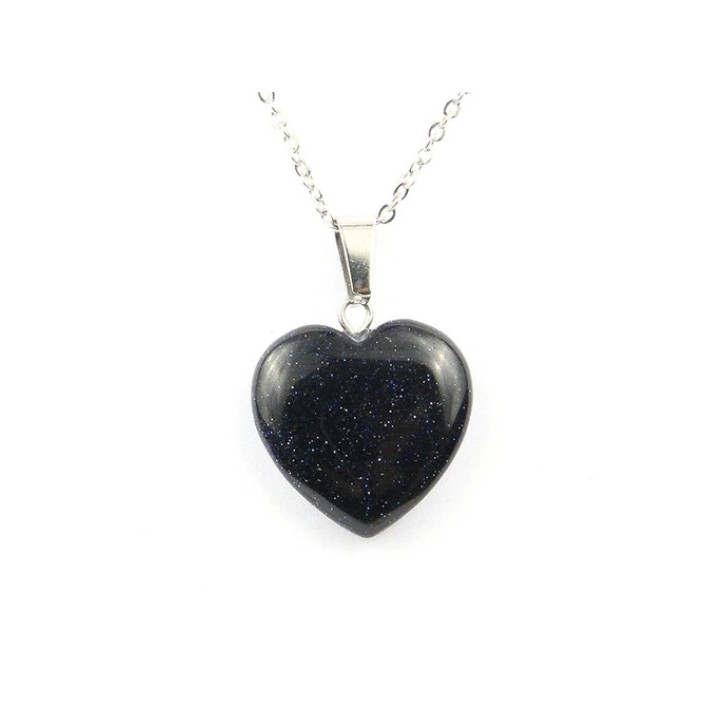 Pendentif Coeur en Bluestone