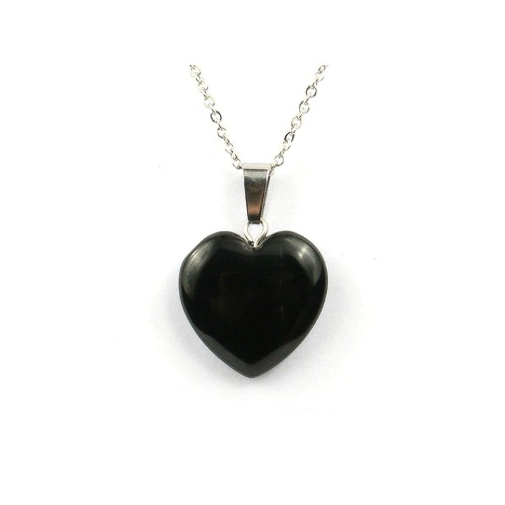 Pendentif Coeur en Onyx