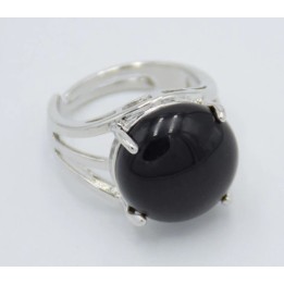 Bague d'Agate noire