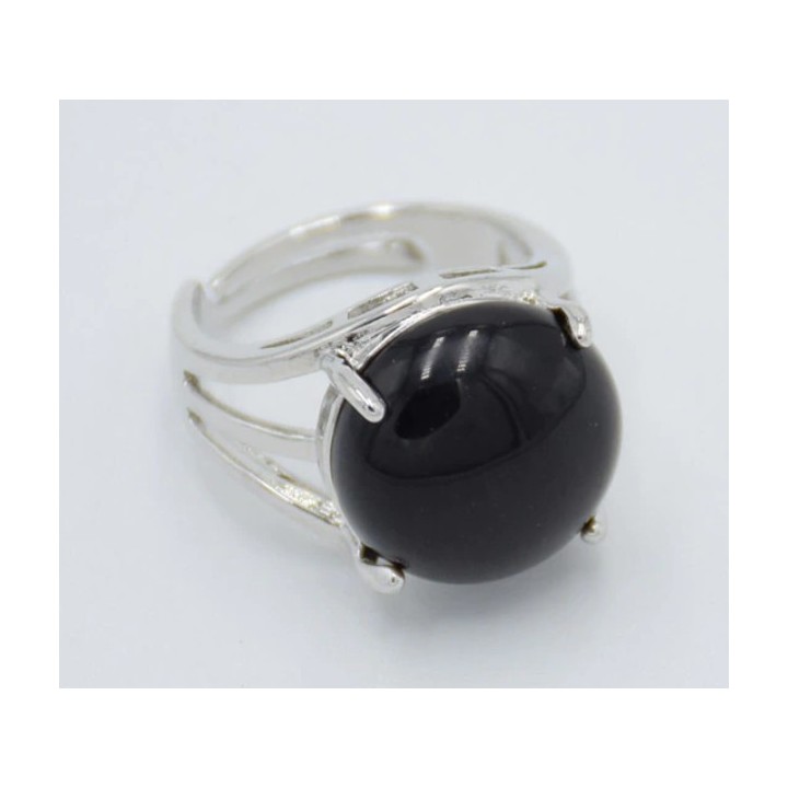 Bague d'Agate noire