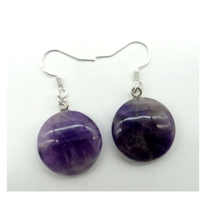 Boucles d'oreilles en Améthyste