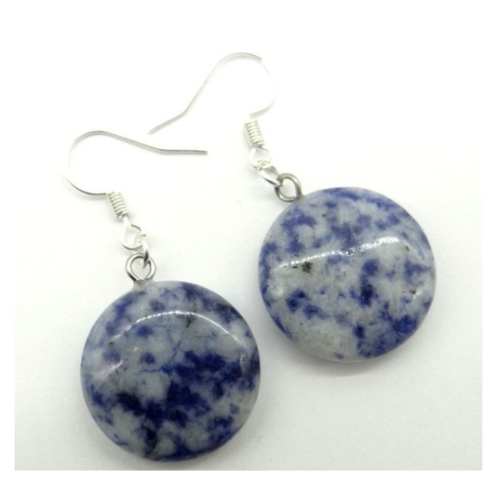 Boucles d'oreilles enSodalite