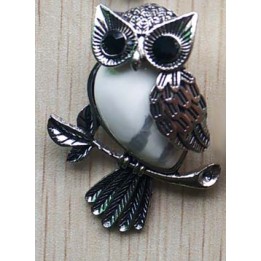 Pendentif chouette en Howlite