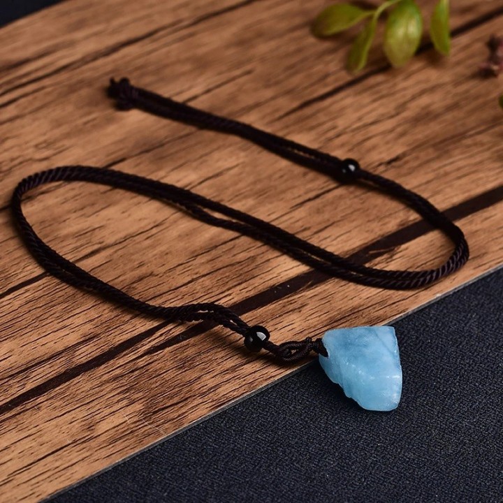 Pendentif d'Aigue-Marine brute