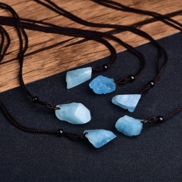 Pendentif d'Aigue-Marine brute