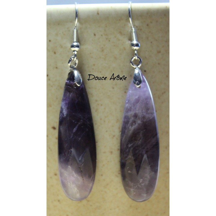 Boucles d'oreilles en Améthyste