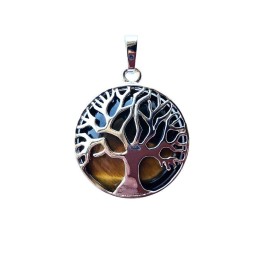 Collier Arbre de vie Oeil du Tigre