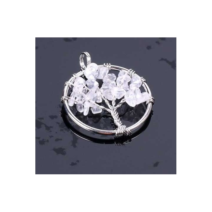 Collier Arbre de vie Cristal de roche