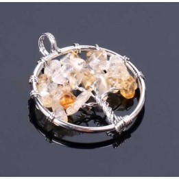 Collier Arbre de vie Citrine