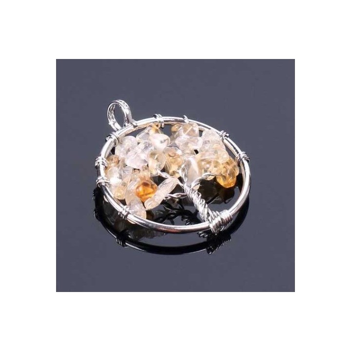 Collier Arbre de vie Citrine