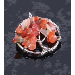 Collier Arbre de vie Cornaline