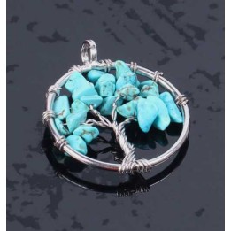 Collier Arbre de vie Turquoise