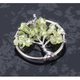 Collier Arbre de vie Péridot