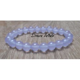 Bracelet de Calcédoine Violette