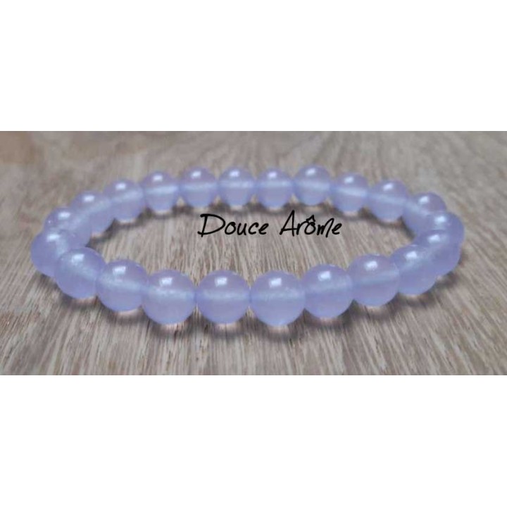 Bracelet de Calcédoine Violette