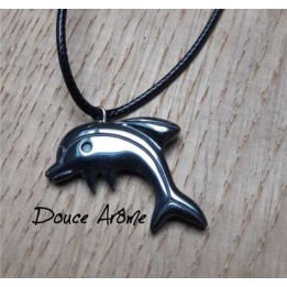 Pendentif dauphin en Hématite