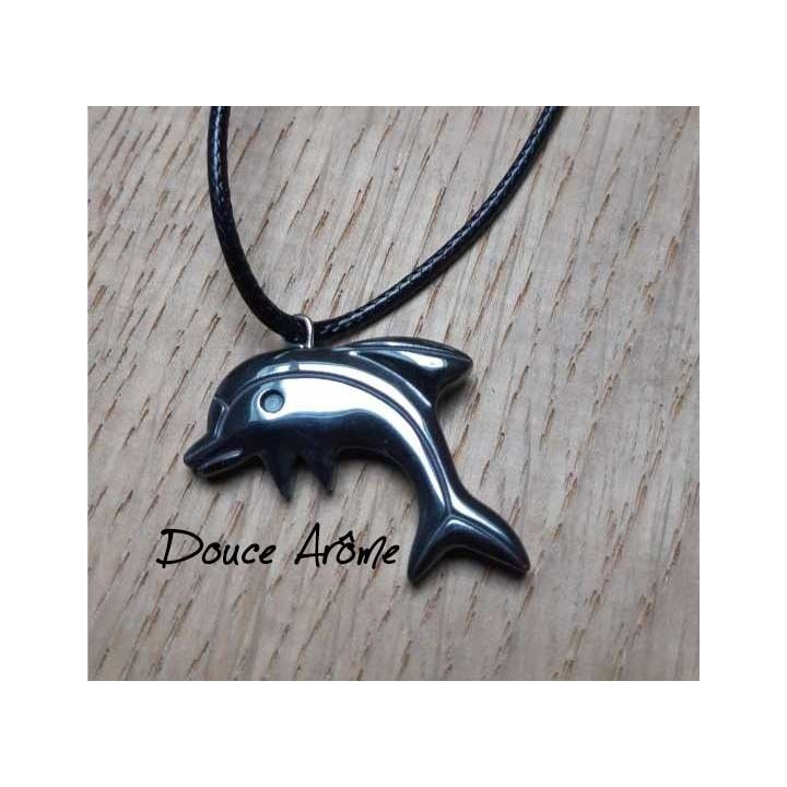Pendentif dauphin en Hématite