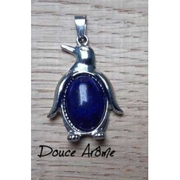 Pendentif Pingouin en Lapis Lazuli