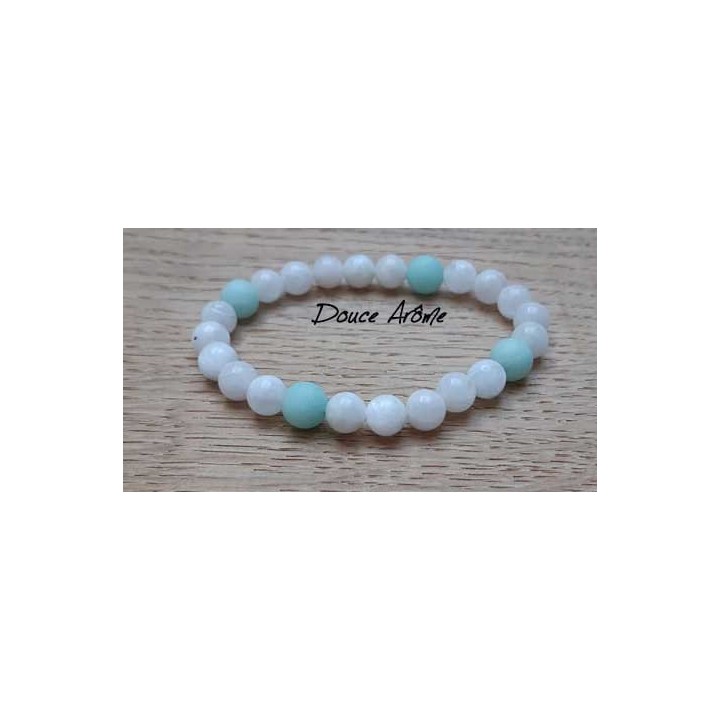 Bracelet Amazonite/Pierre de lune