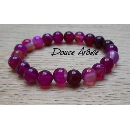 Bracelet d'Agate rose
