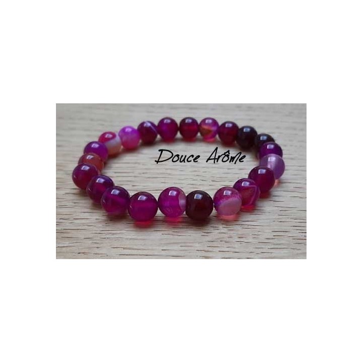 Bracelet d'Agate rose