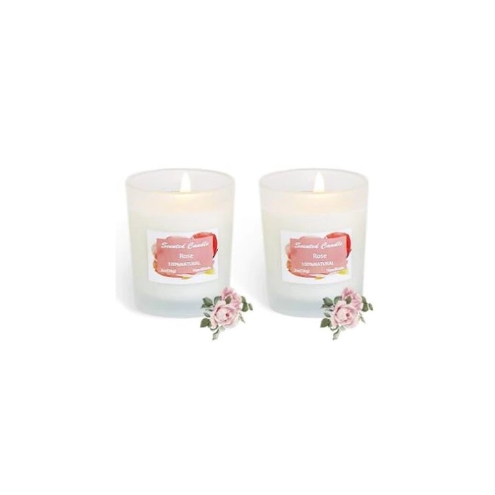 Bougie parfumée - Rose