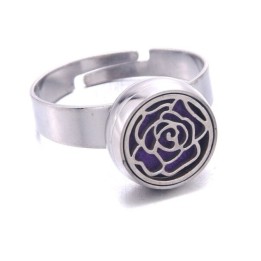 Bague Diffuseur d'huiles essentielles  - Rose