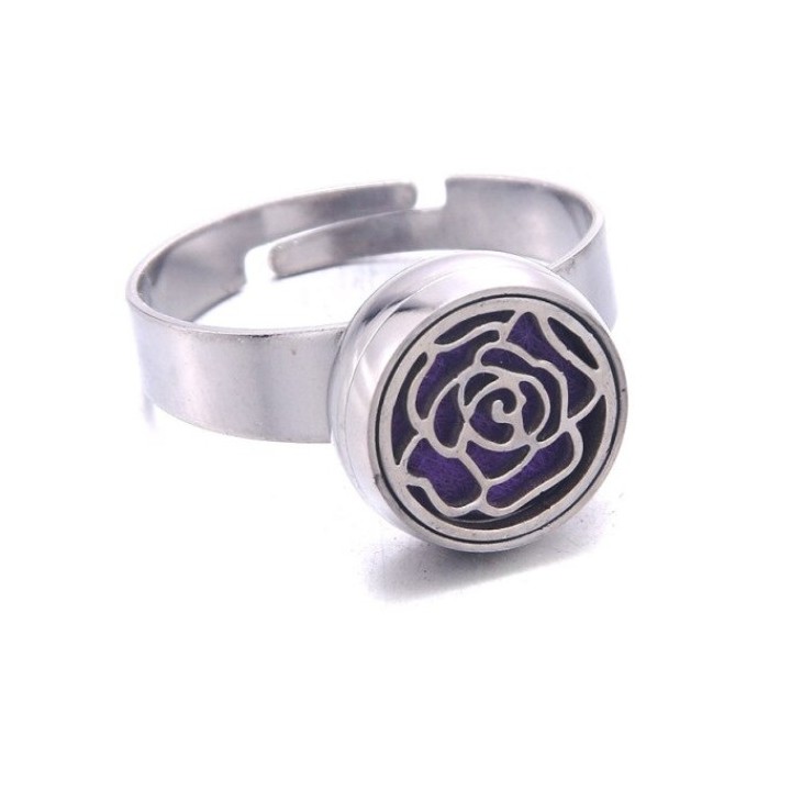 Bague Diffuseur d'huiles essentielles  - Rose