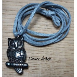 Pendentif chouette/Hibou en Hématite