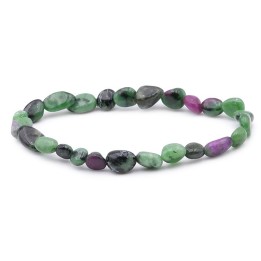 Bracelet de Pierre de Rubis Zoïsite