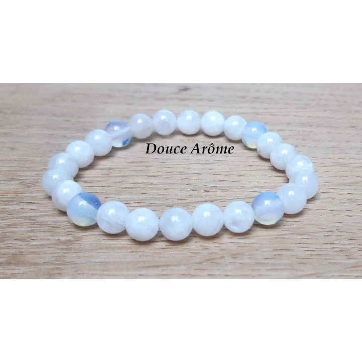 Bracelet Pierre de lune & Opale