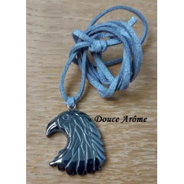 Pendentif Aigle en Hématite
