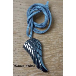 Pendentif Aile d'ange en Hématite