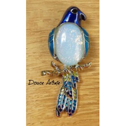 Broche Perroquet en Opale