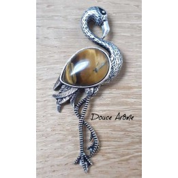 Broche Famant en Oeil du Tigre