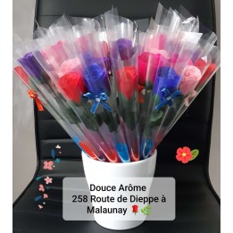 Rose en savon parfumée