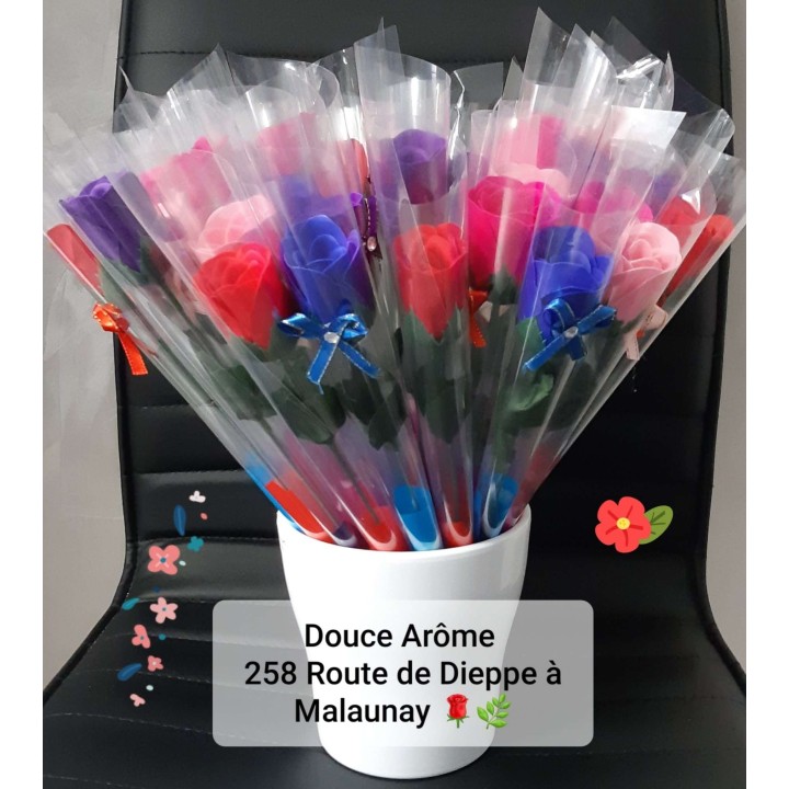 Rose en savon parfumée