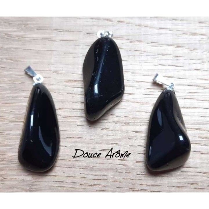 Pendentif Obsidienne noire